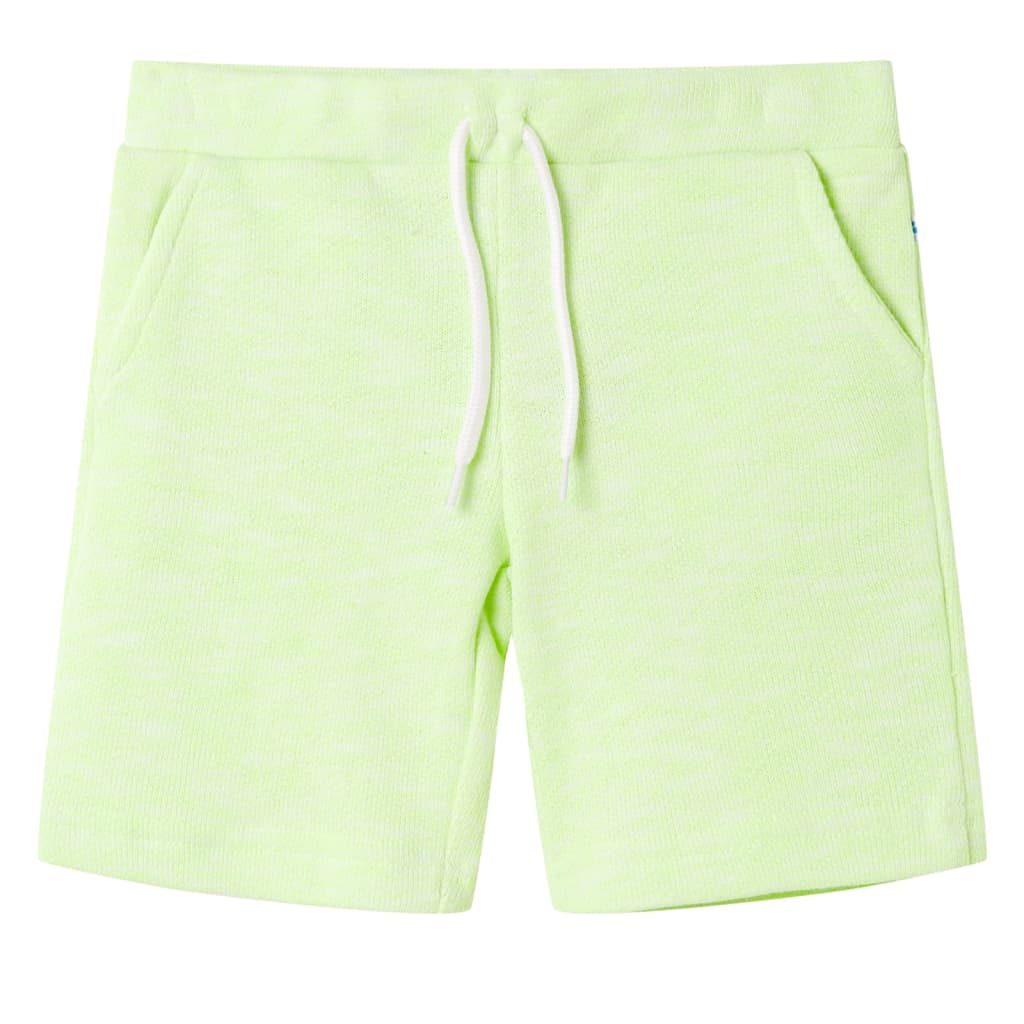 Kindershorts mit Kordelzug Neongelb 92