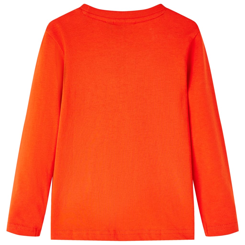 Kinder-Langarmshirt Hellorange 92