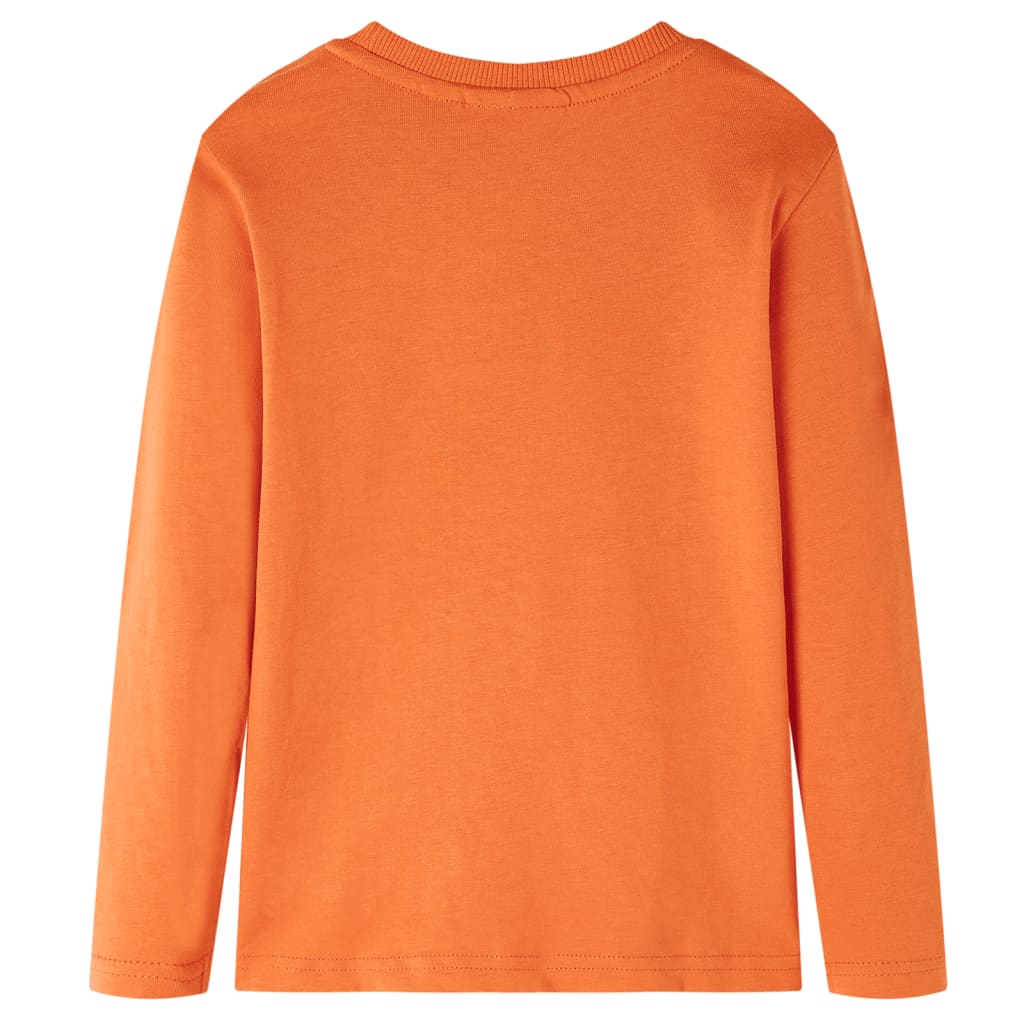 Kinder-Langarmshirt Dunkelorange 92