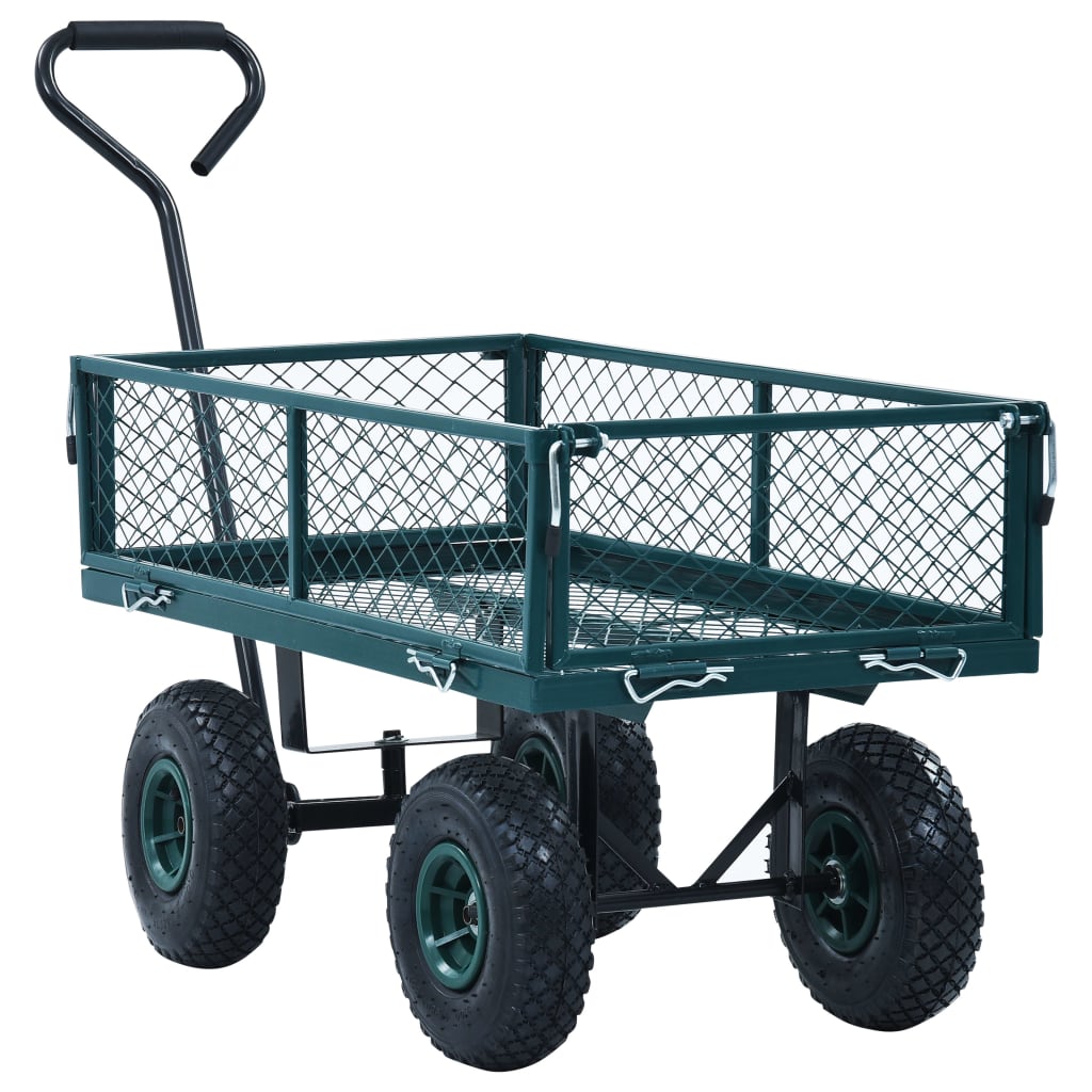 vidaXL Gartenwagen Grün 250 kg