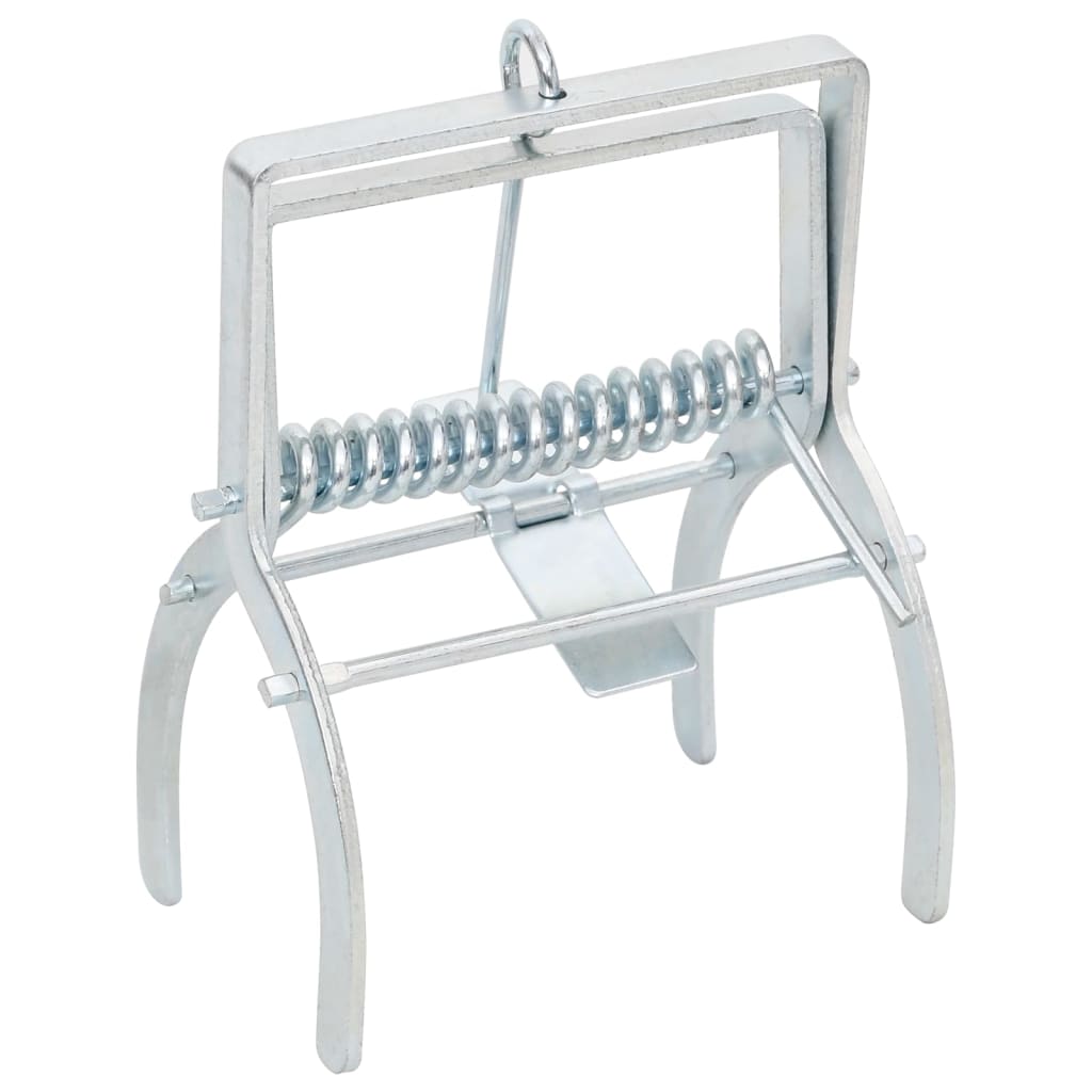 vidaXL Maulwurffallen 4 Stk. Silbern Verzinkter Stahl