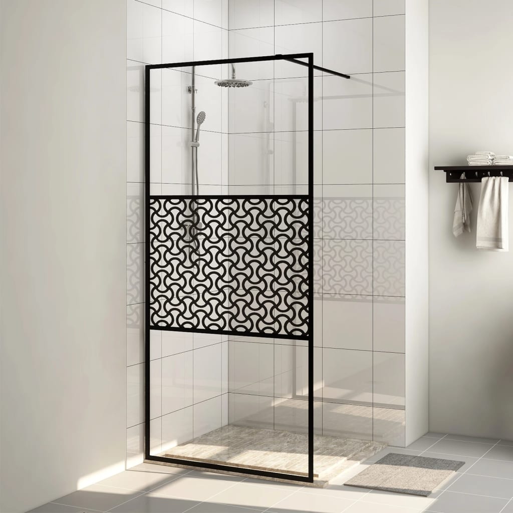 vidaXL Duschwand für Begehbare Dusche mit Klarem ESG Glas 80x195 cm