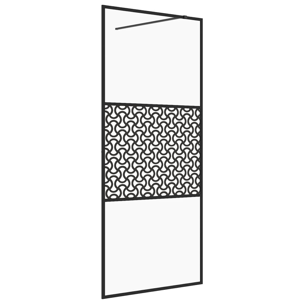 vidaXL Duschwand für Begehbare Dusche mit Klarem ESG Glas 80x195 cm