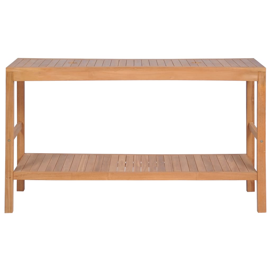 vidaXL Waschtischunterschrank Massivholz Teak 132x45x75 cm