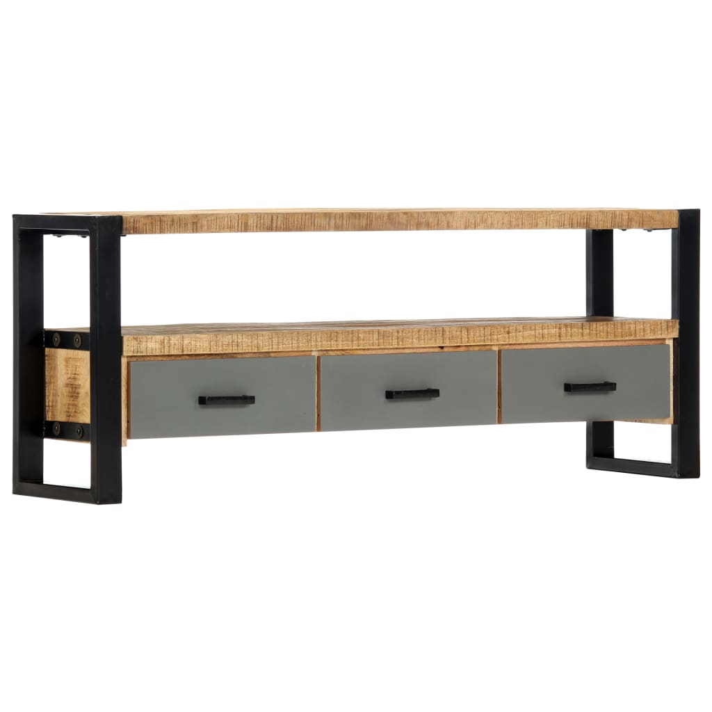 vidaXL TV-Schrank 130 x 30 x 50 cm Massivholz Mango
