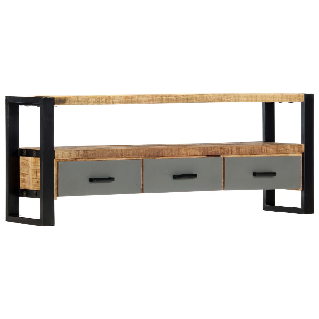 vidaXL TV-Schrank 130 x 30 x 50 cm Massivholz Mango