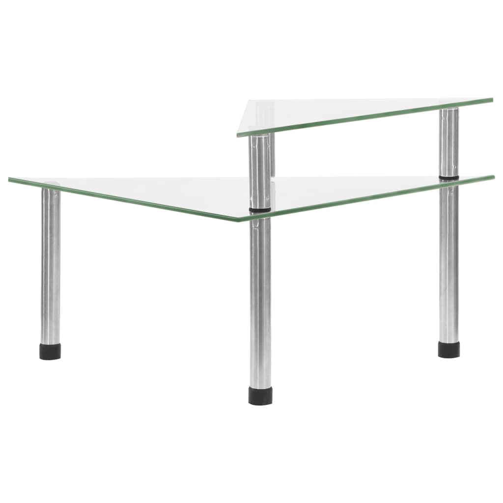 vidaXL Küchenregal Transparent 49,5x35x19 cm Hartglas