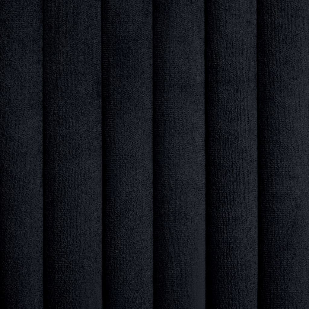 vidaXL Esszimmerstühle 2 Stk. Schwarz Samt