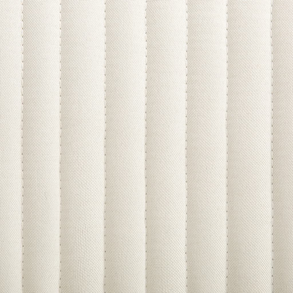vidaXL Esszimmerstühle 2 Stk. Creme Stoff