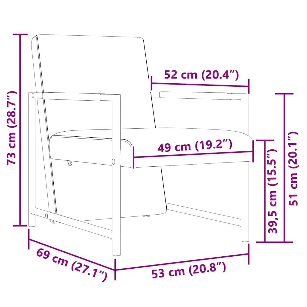 vidaXL Sessel 2 Stk. Verchromtes Gestell Schwarz Kunstleder