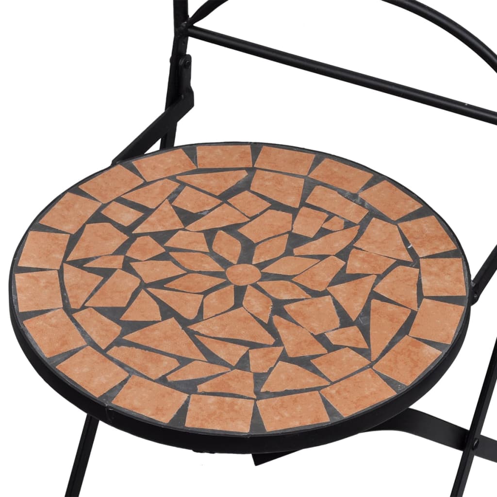 vidaXL 3-tlg. Bistro-Set Keramik Terrakotta