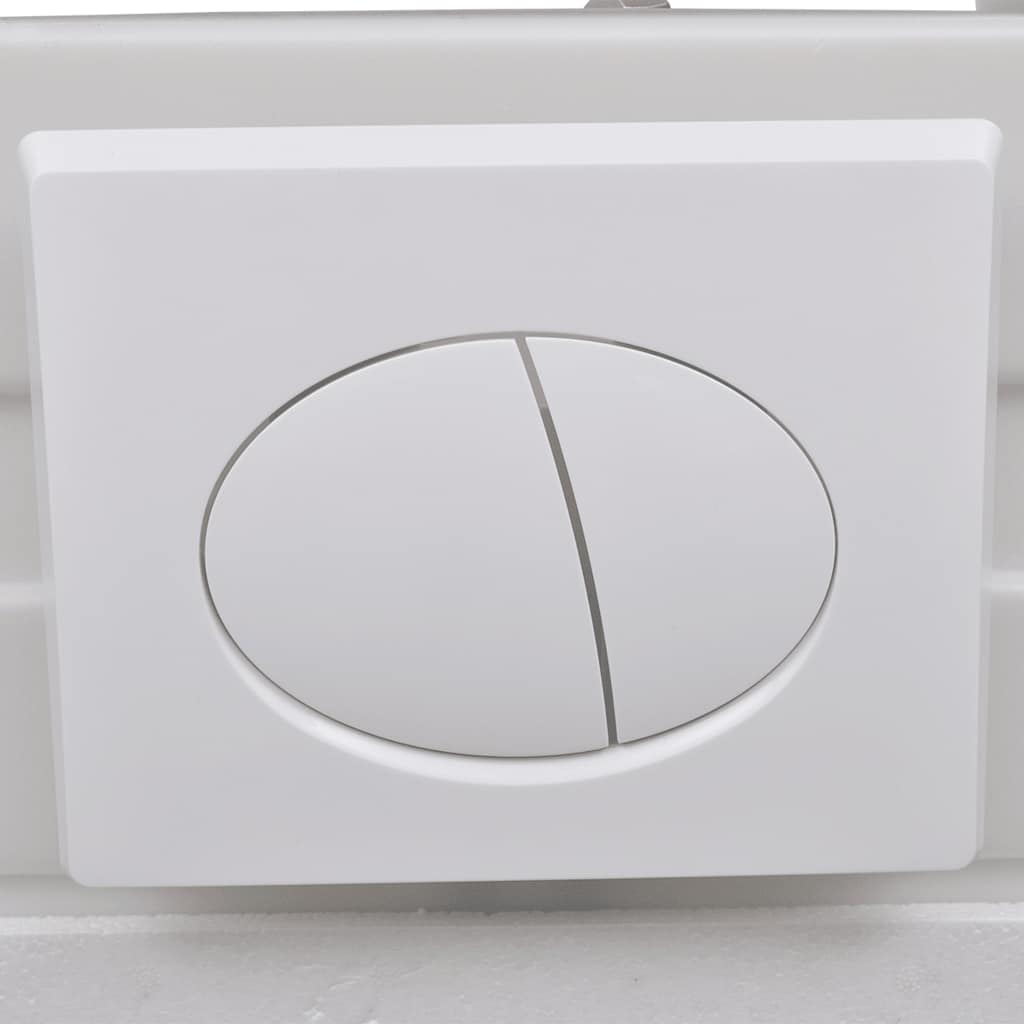 vidaXL Hänge-Toilette mit Einbau-Spülkasten Keramik Weiß