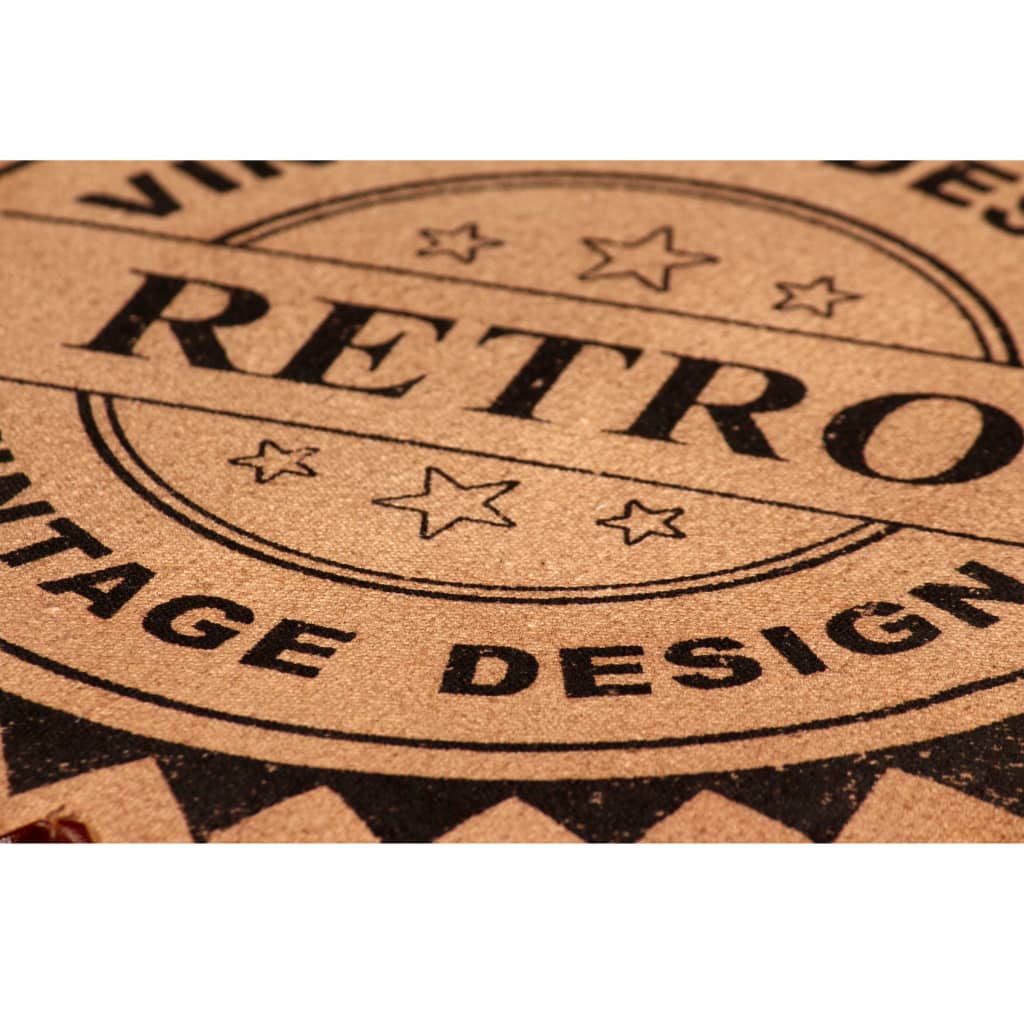 vidaXL 3-tlg. Bar-Set Altholz Massiv, Echtleder und Canvas