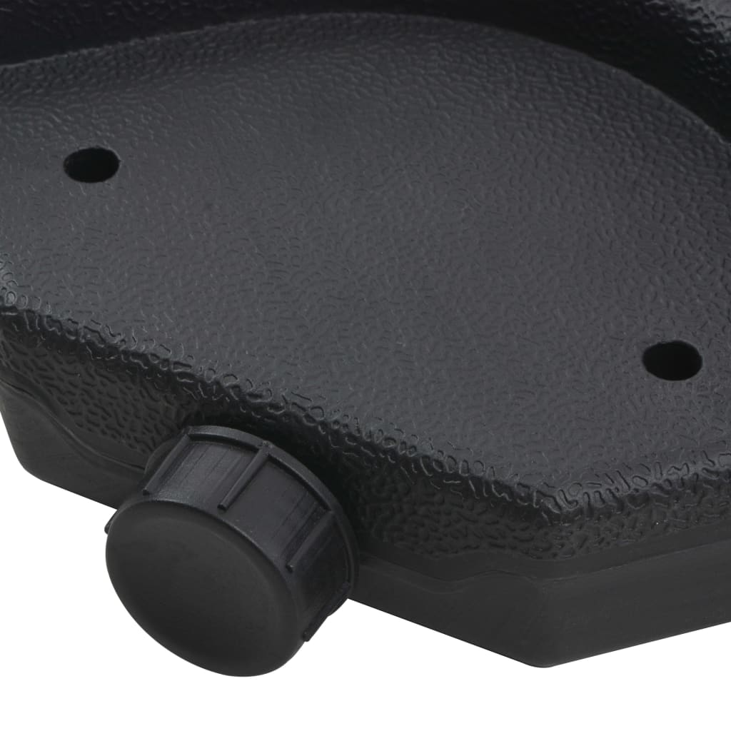 vidaXL Sonnenschirm mit tragbarem Sockel Rot