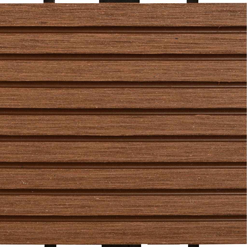 vidaXL 22 Stk. Terrassenfliesen 30 x 30 cm 2 qm WPC Braun