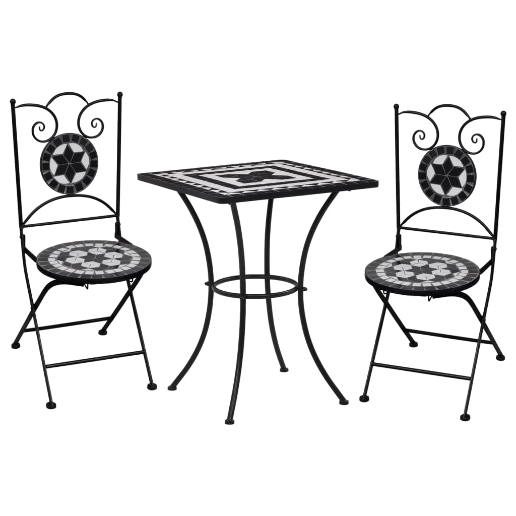 vidaXL 3-tlg. Bistro-Set Keramik Terrakotta
