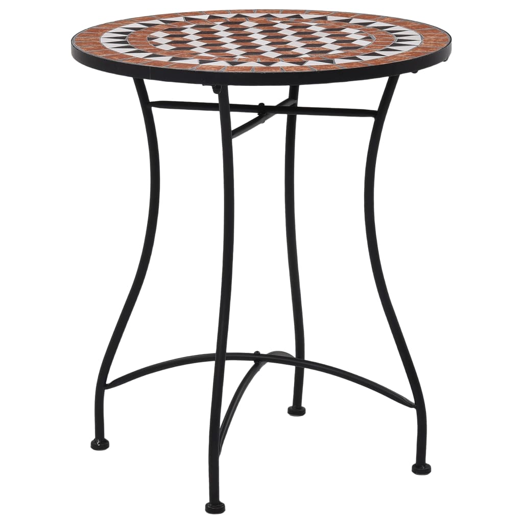 vidaXL 3-tlg. Bistro-Set Mosaik Keramik Terrakotta