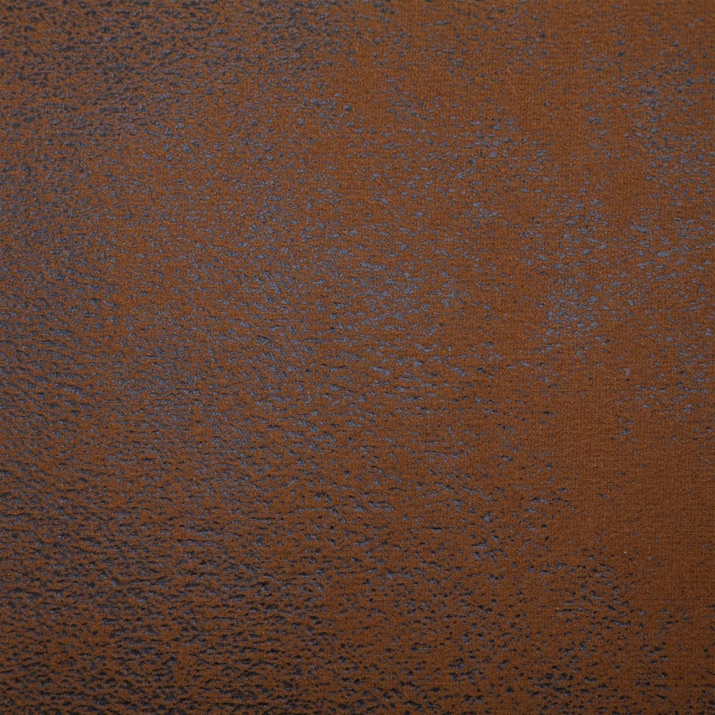 vidaXL Chaiselongue mit Kissen Braun Wildleder-Optik