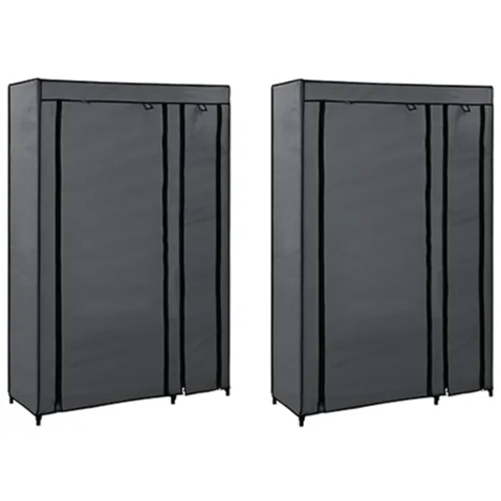 vidaXL Faltschrank Creme 110x45x175 cm Stoff