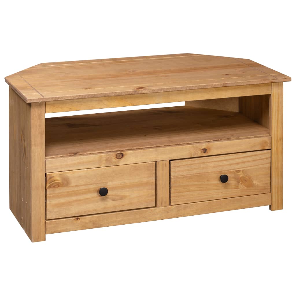 vidaXL TV-Eckschrank 93 x 49 x 49 cm Massivholz Panama-Kiefer