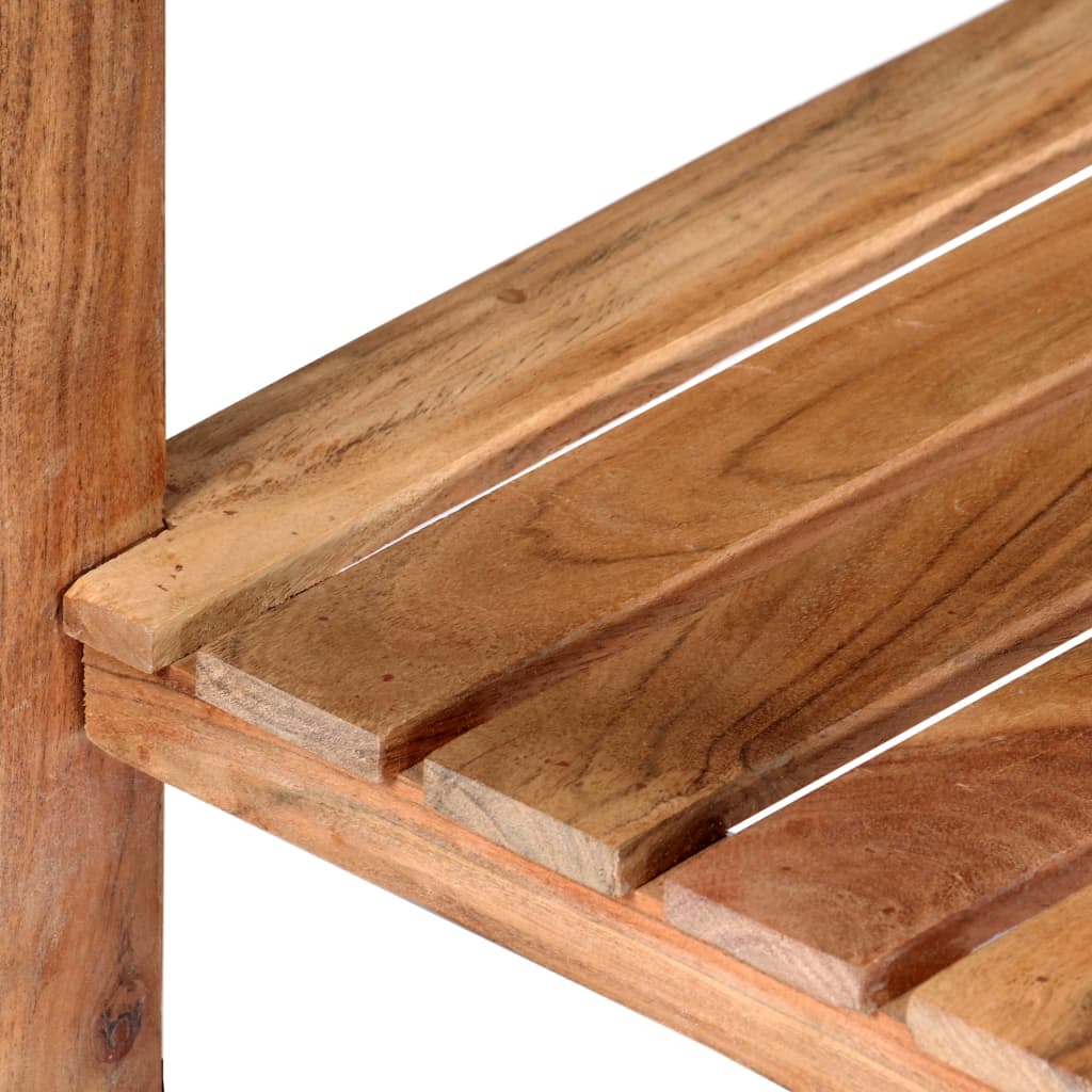 vidaXL Servierwagen 58x58x89 cm Massivholz Akazie