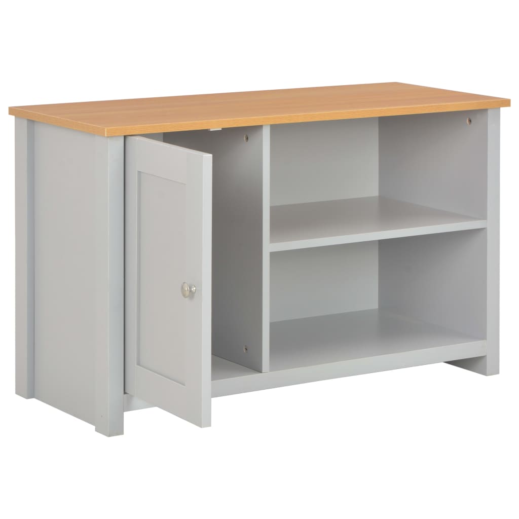 vidaXL TV-Schrank Grau 95x39x58 cm