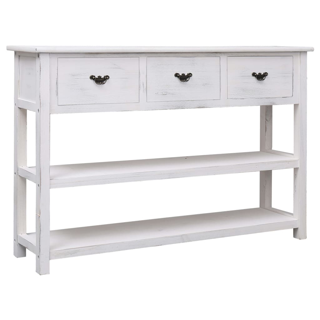 vidaXL Sideboard Antik-Grau 115x30x76 cm Holz