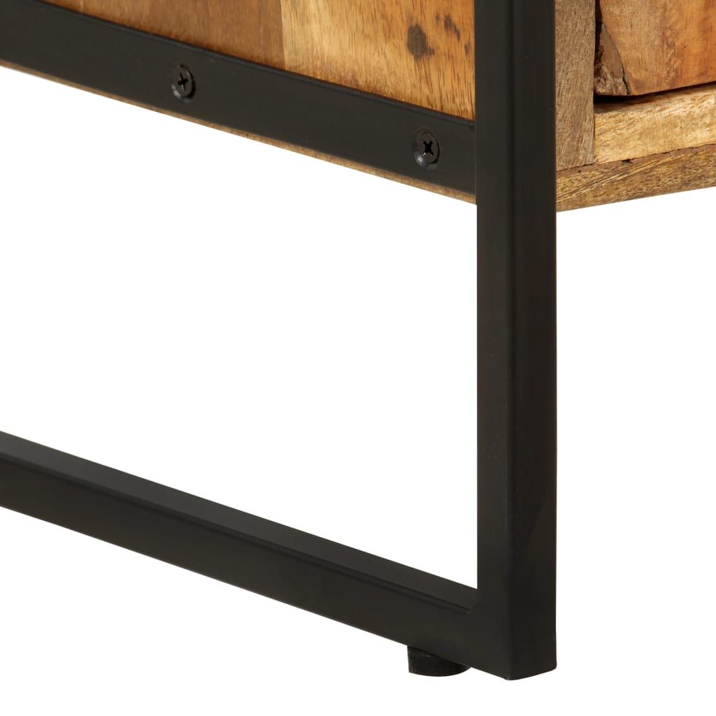 vidaXL Bücherregal 4 Ebenen 124x30x180 cm Altholz Massiv