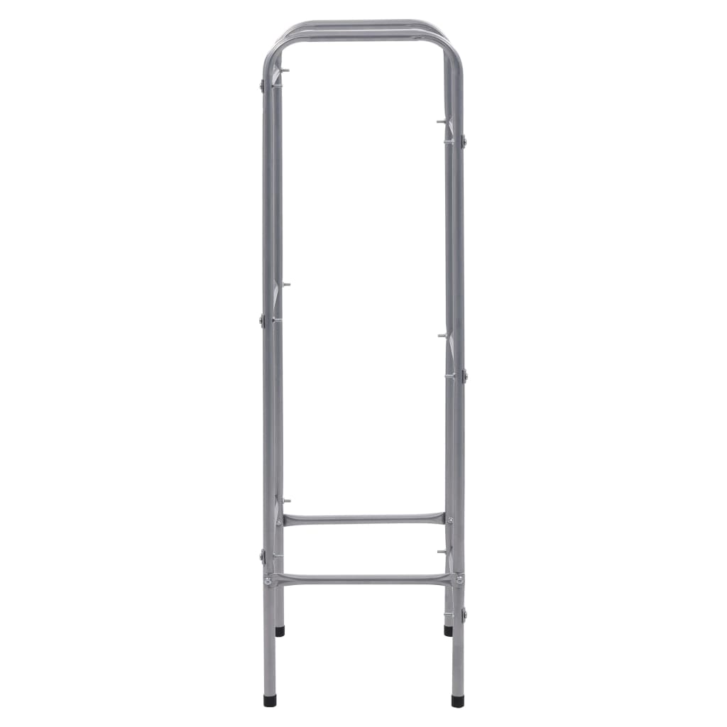 vidaXL Kistenregal für 3 Kisten Silbern 50x33x116 cm Stahl