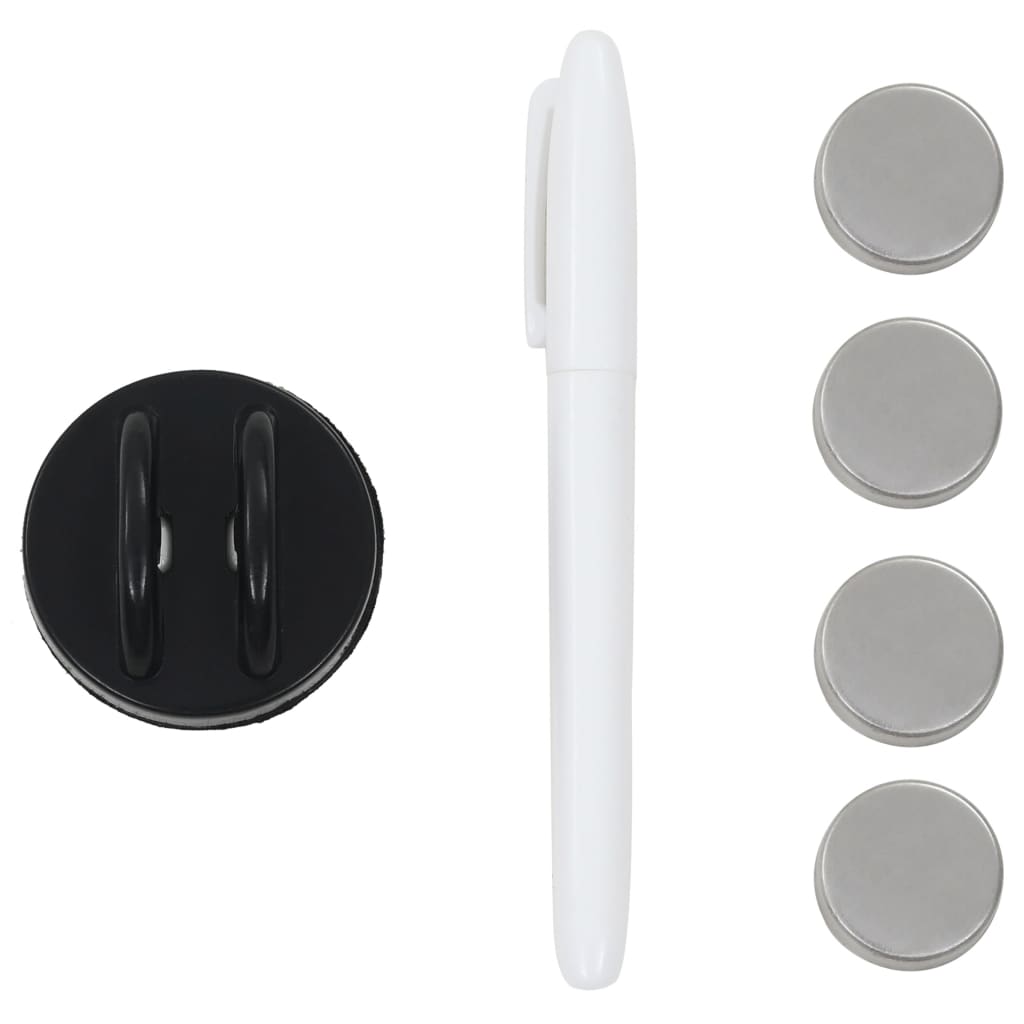 vidaXL Magnettafel Wandmontage Glas 40x40 cm