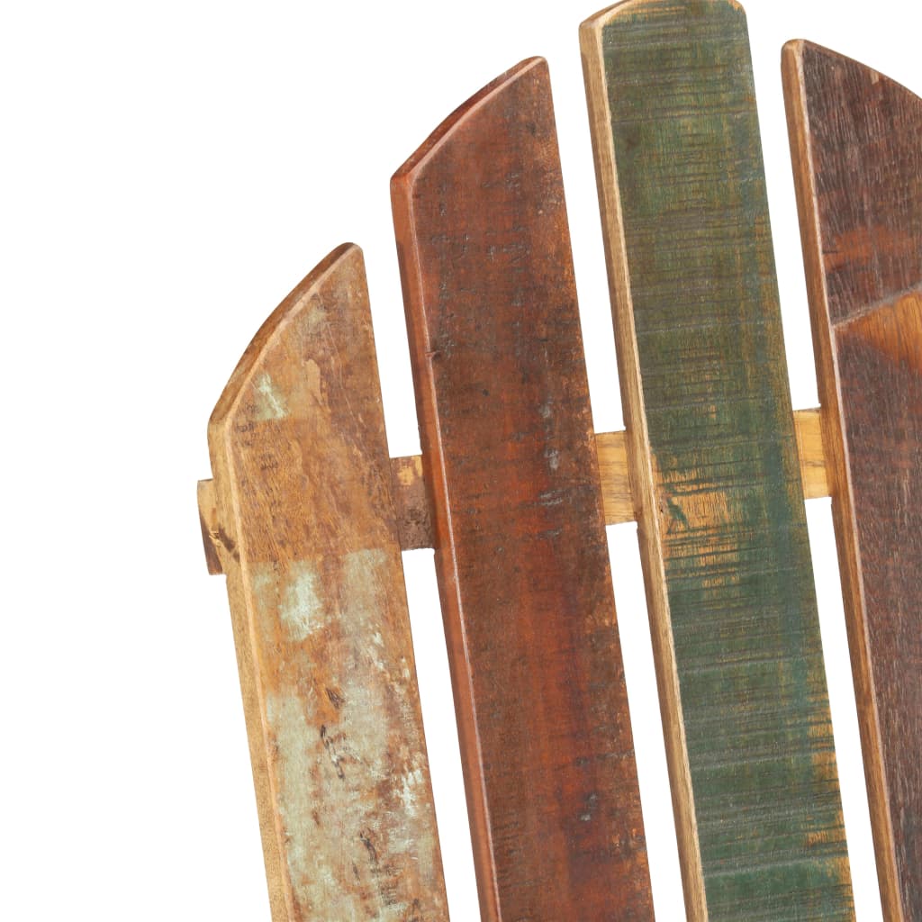 vidaXL Garten-Schaukelstuhl Altholz Massiv