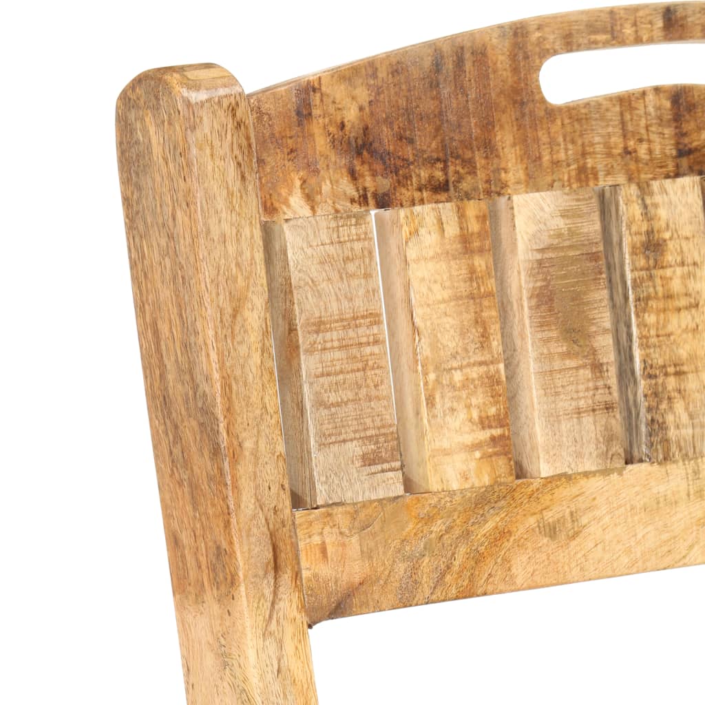 vidaXL Klappbare Garten-Barstühle 2 Stk. Massivholz Mango