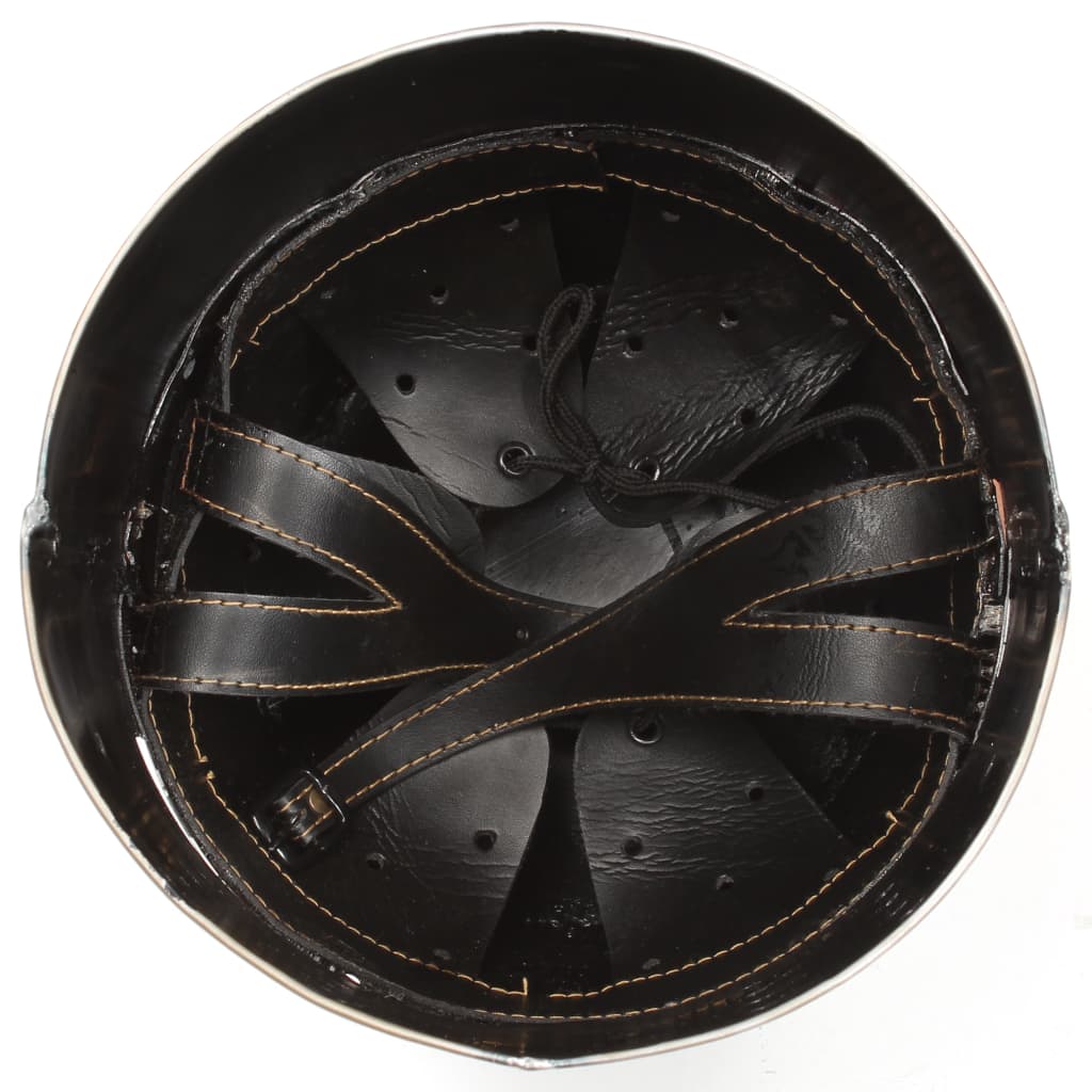 vidaXL Mittelalterlicher Ritterhelm Antik Replik LARP Silbern Stahl