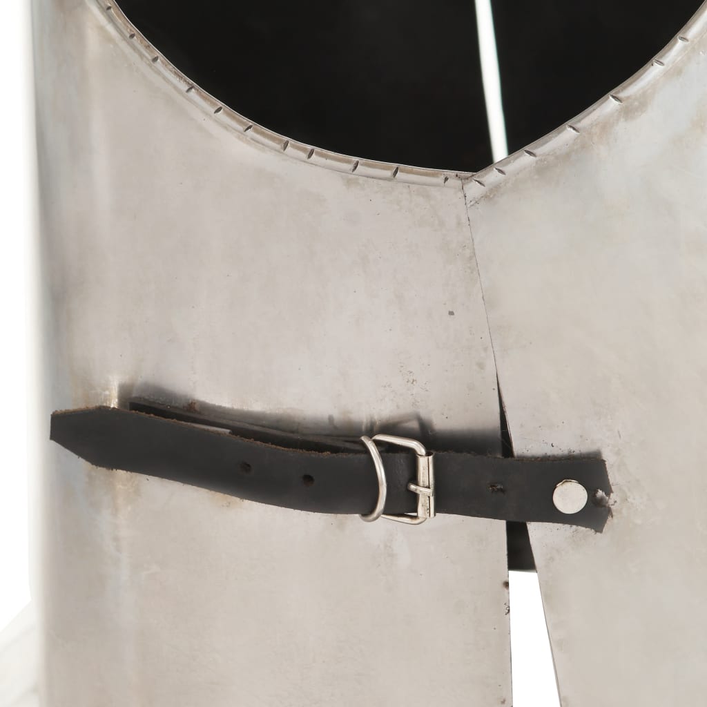 vidaXL Mittelalterliche Ritter-Brustpanzer Kürass LARP Replik Silbern Stahl