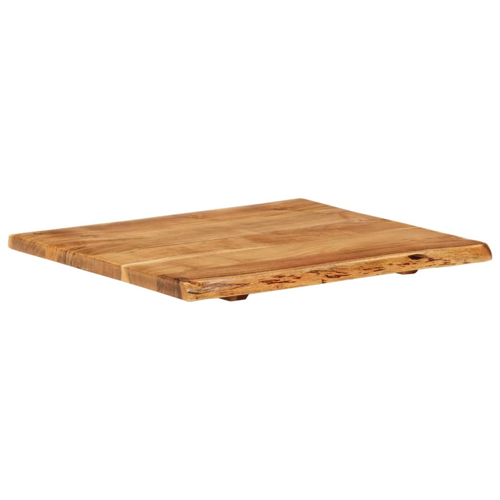 vidaXL Badezimmer-Waschtischplatte Massivholz Akazie 58x52x2,5 cm