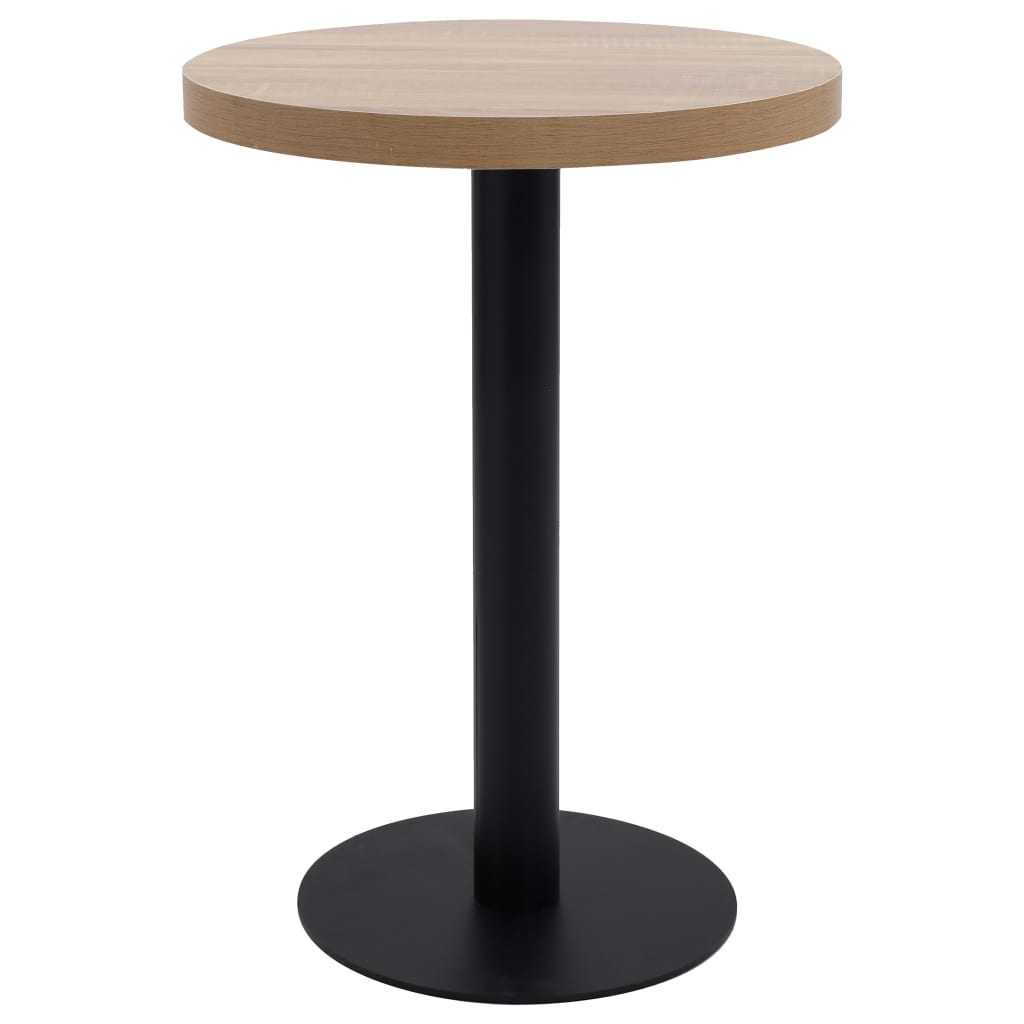 vidaXL Bistrotisch Hellbraun 40 cm MDF