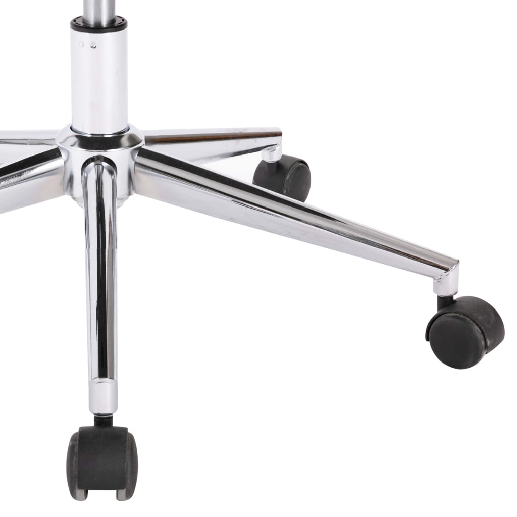 vidaXL Drehbarer Esszimmerstuhl Weiß Kunstleder