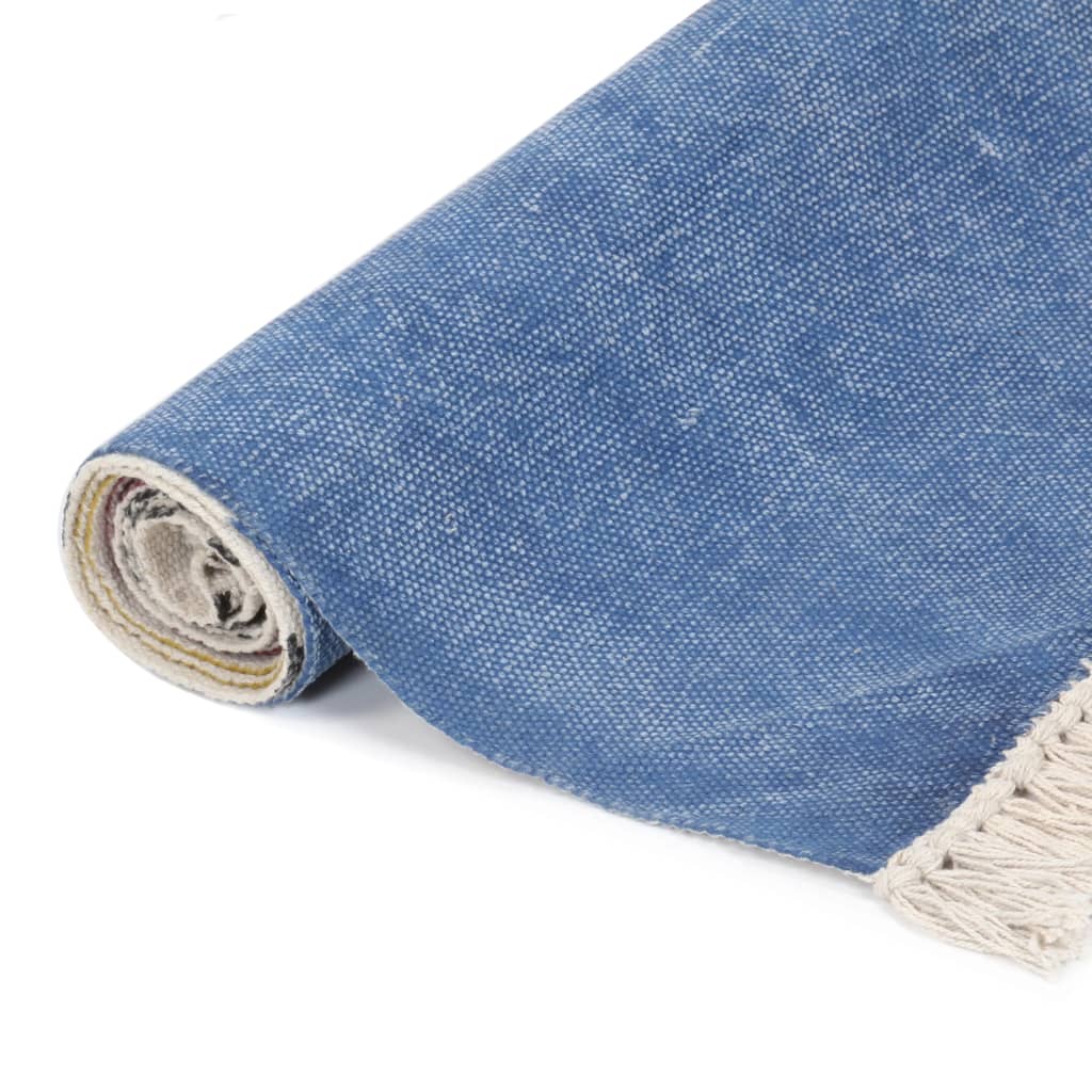 vidaXL Kelim-Teppich Handgewebt Baumwolle 120×180 cm Bedruckt