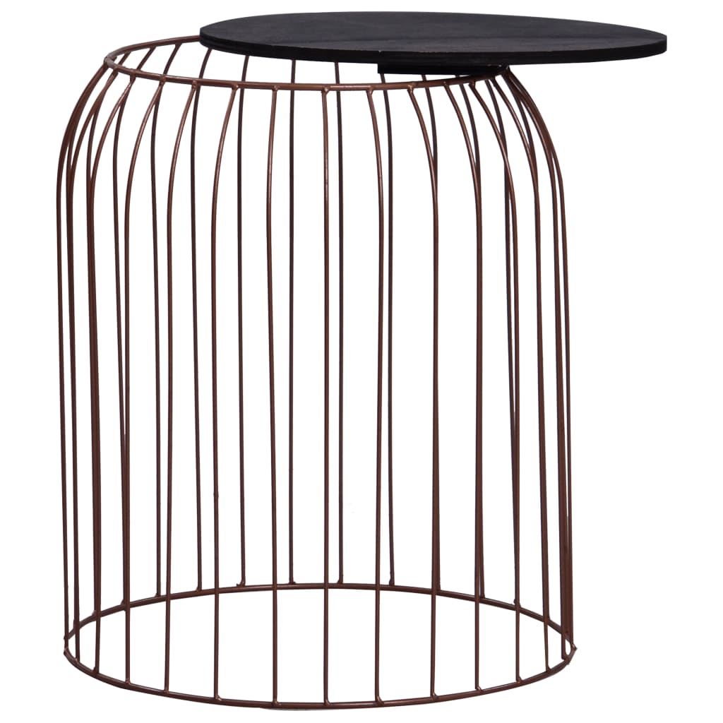 vidaXL Couchtische 3 Stk. Kupferfarben