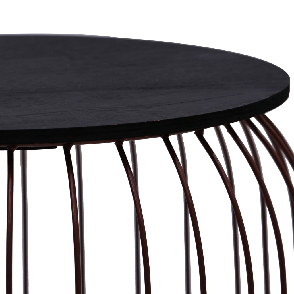 vidaXL Couchtische 3 Stk. Kupferfarben