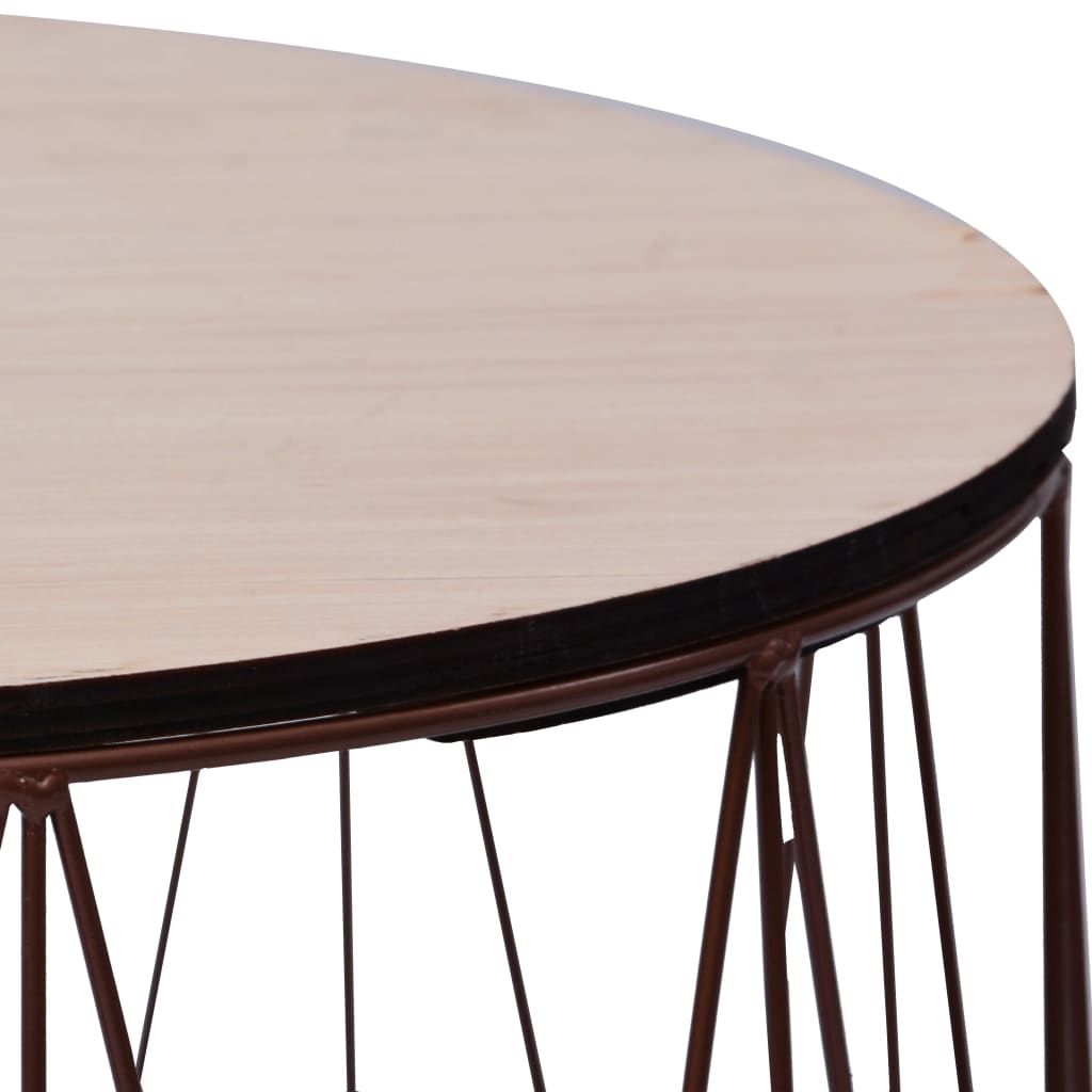 vidaXL Couchtische 2 Stk. Kupferfarben