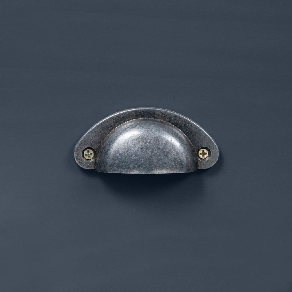 vidaXL Sideboard Hill Grau 125x40x80 cm Massivholz Kiefer