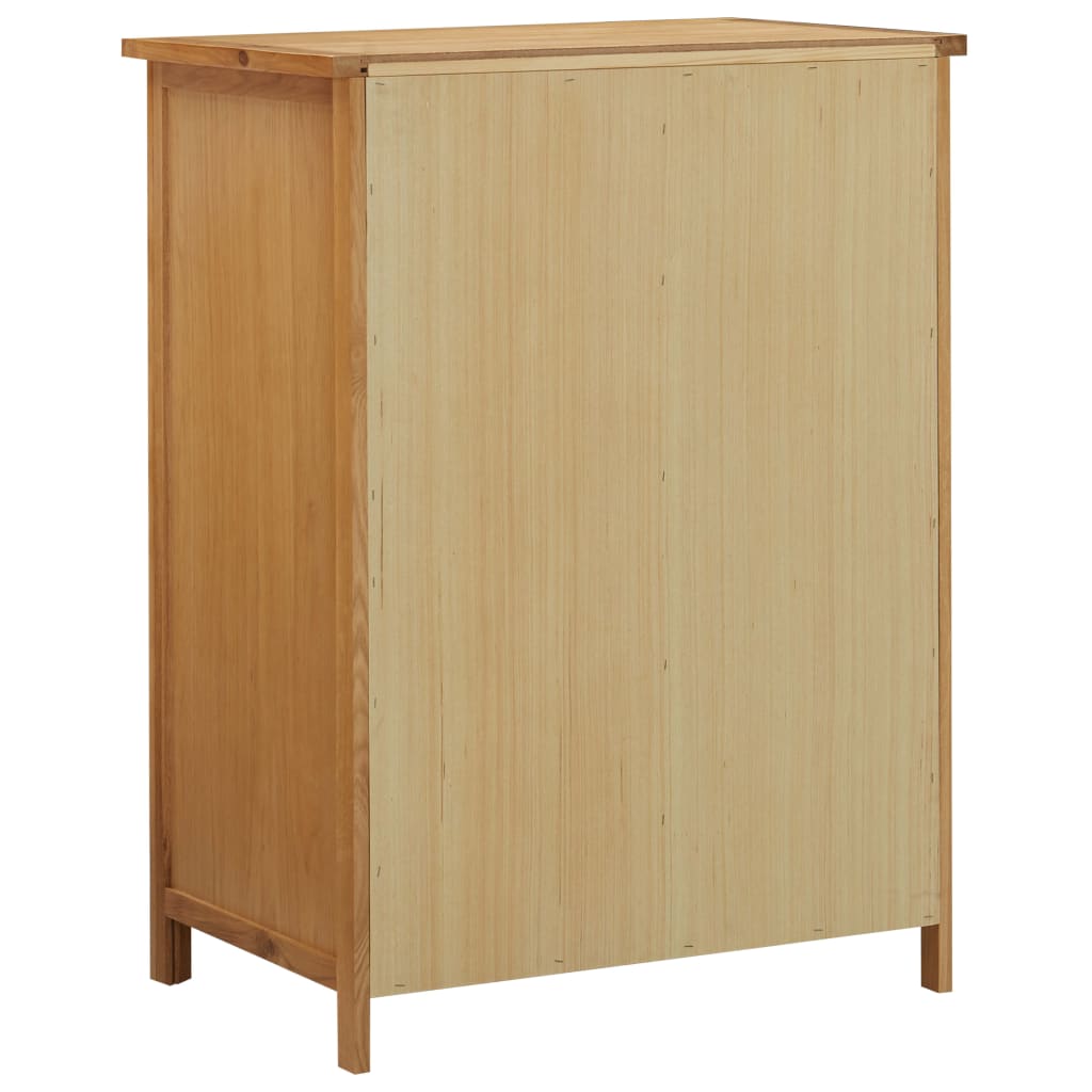 vidaXL Kleiderschrank 76 x 52 x 105 cm Eiche Massivholz