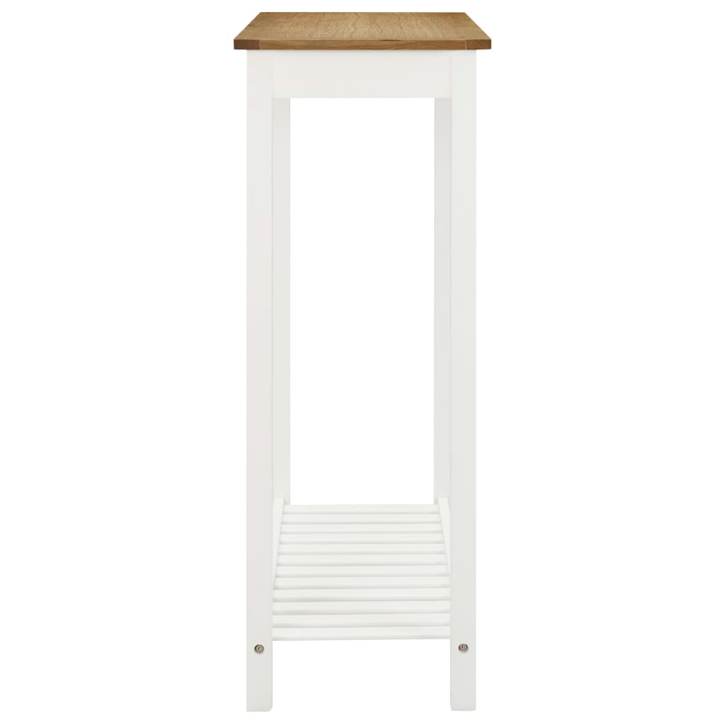 vidaXL Bartisch 100x40x110 cm Massivholz Eiche