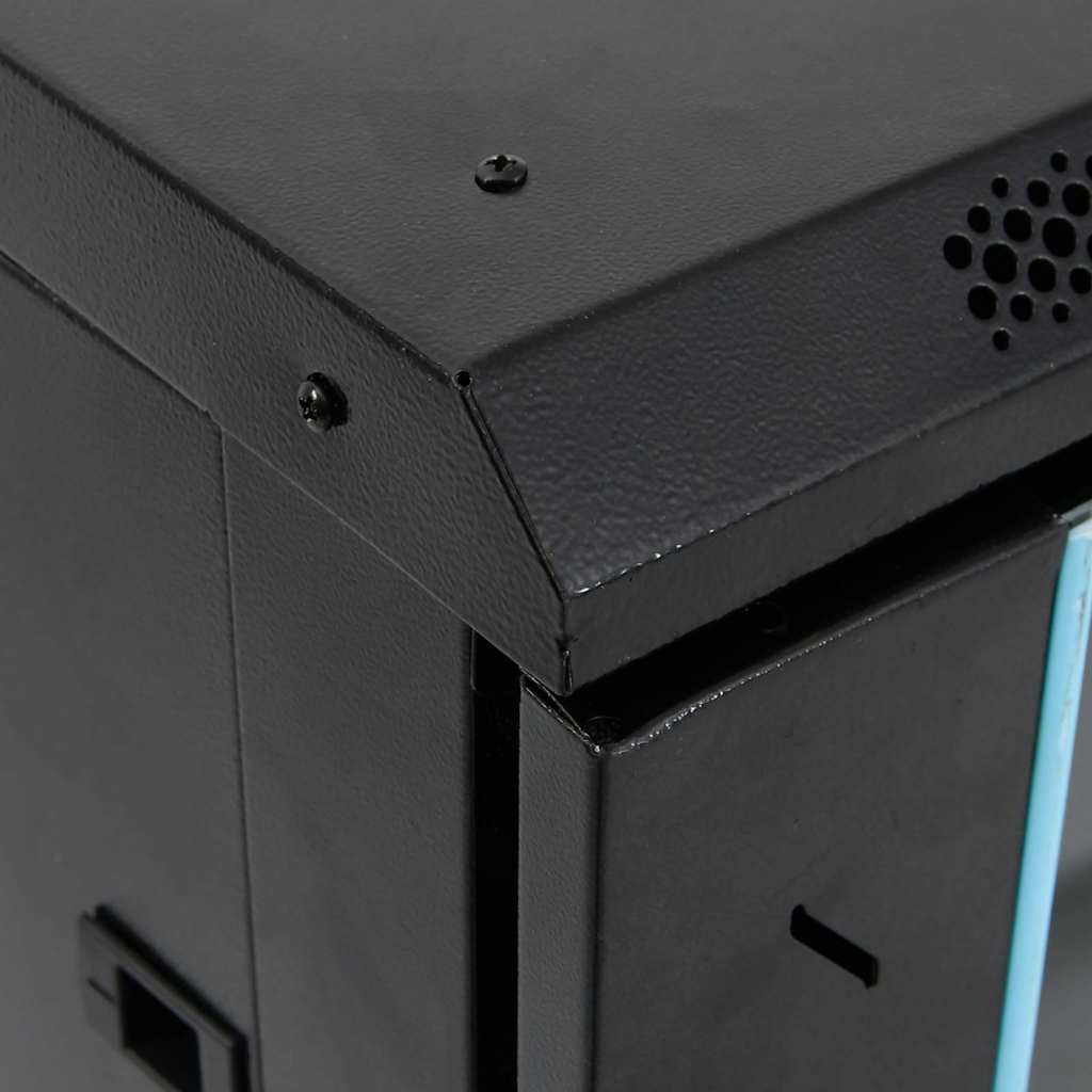 vidaXL 15HE Netzwerkschrank mit Schwenkfüßen 19" IP20 60x45x86 cm