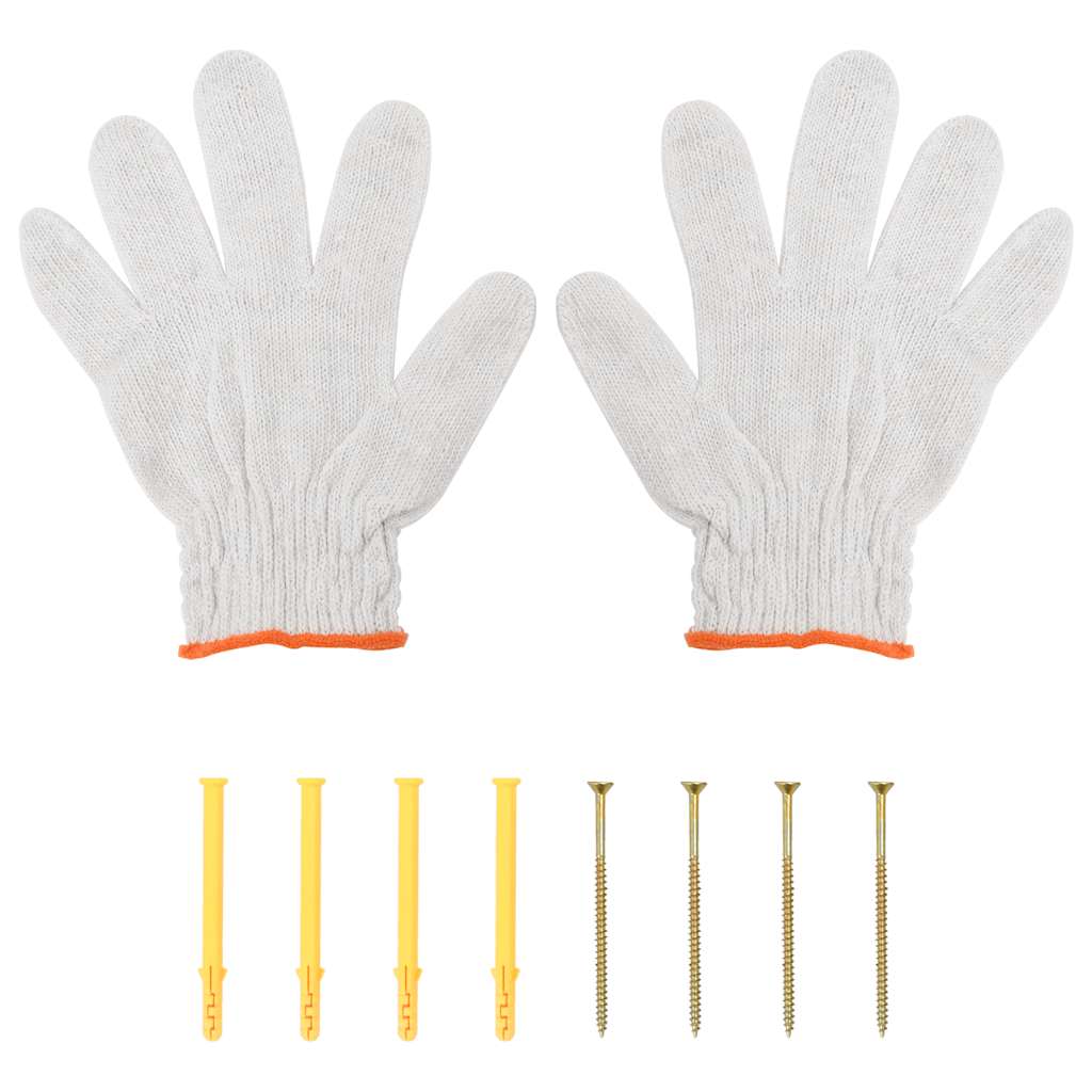 vidaXL Wandregal 100x45x31 cm Silbern Edelstahl