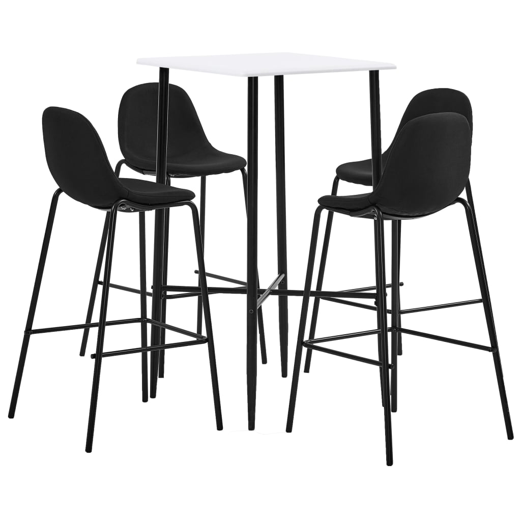 vidaXL 3-tlg. Bar-Set Stoff Dunkelgrau