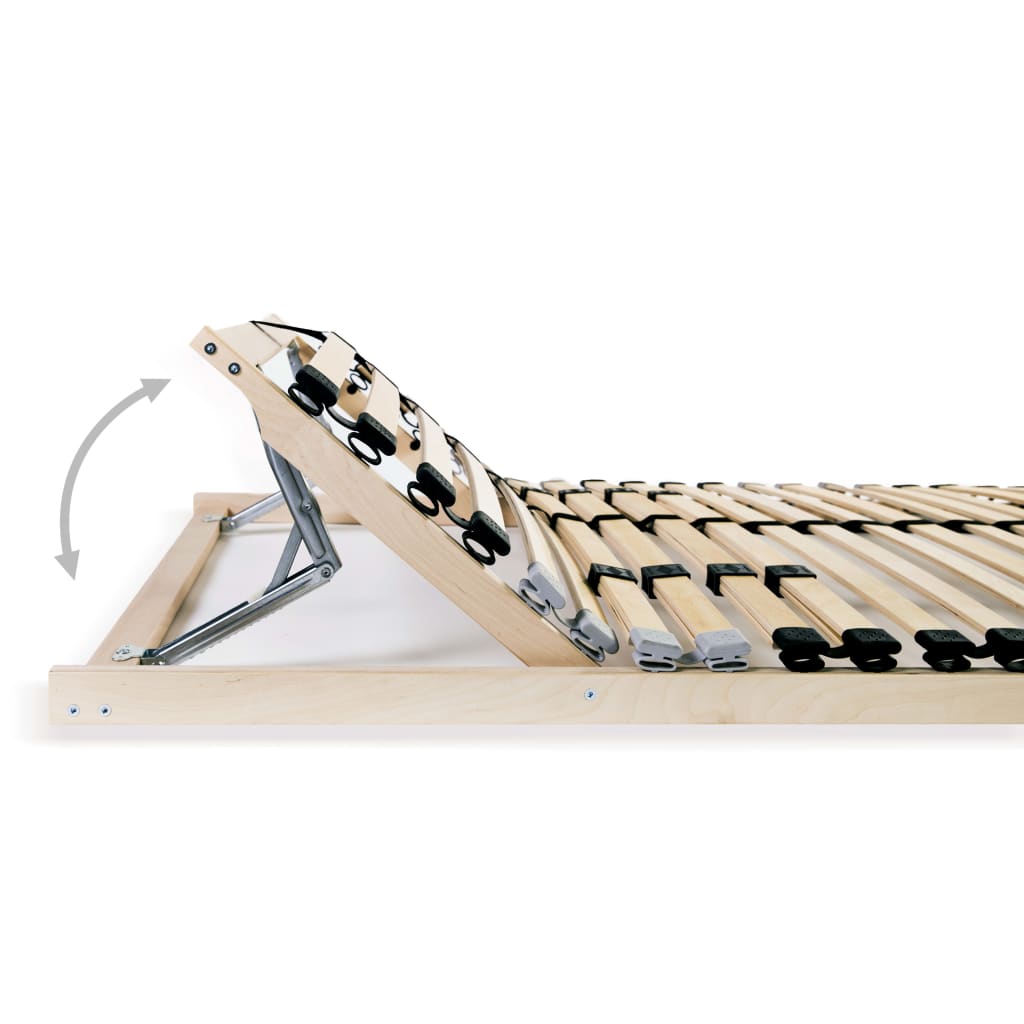 vidaXL Lattenroste 2 Stk. mit 28 Latten 7 Zonen 70x200 cm