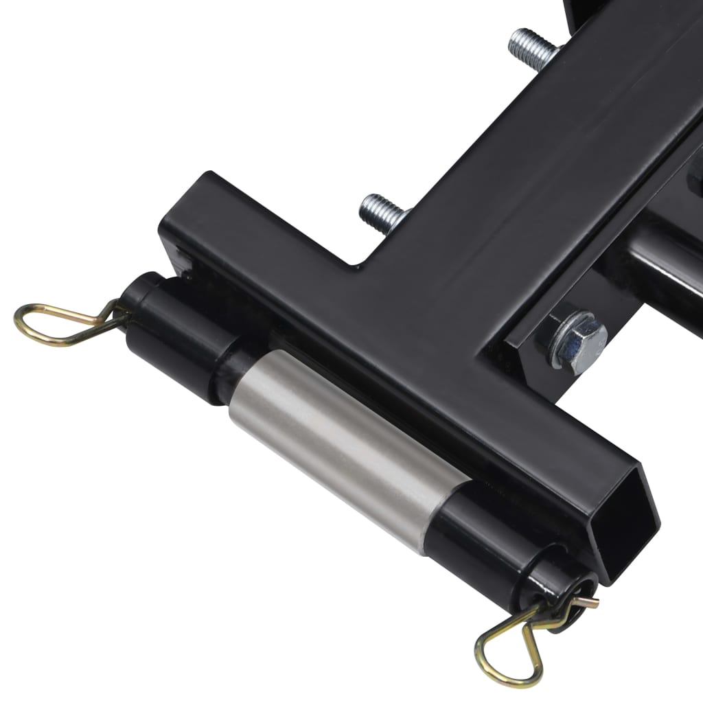 vidaXL Schneeschild für Rasentraktor mit Adapter 100 cm