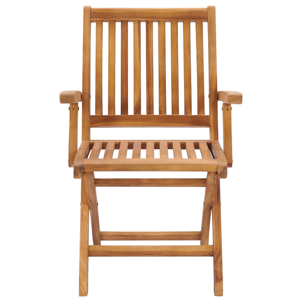 vidaXL 7-tlg. Garten-Essgruppe Massivholz Teak